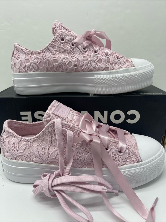 Converse Shoes - Converse A15006C CTAS LIFT OX
SUMMIT PINK/SUMMIT PINK/WHITE Platform Sneakers
